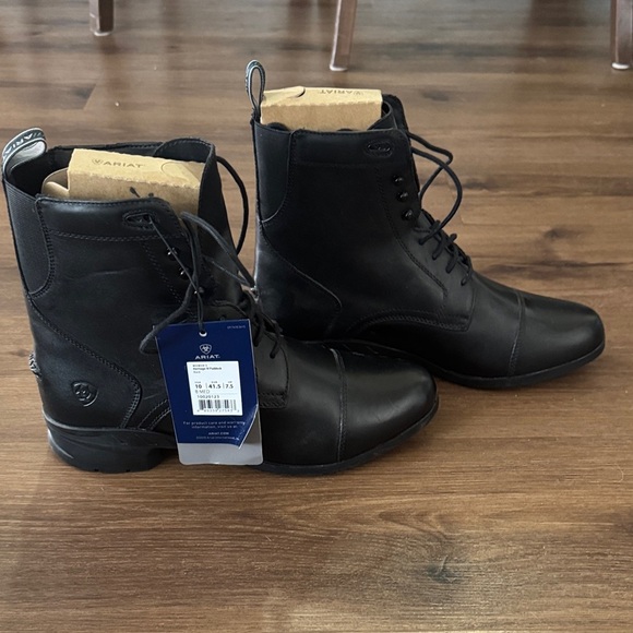 🐴 NWT Ariat Women's Black Lace Up Heritage IV Paddock Boot. Size 10 🐴 - Picture 3 of 7